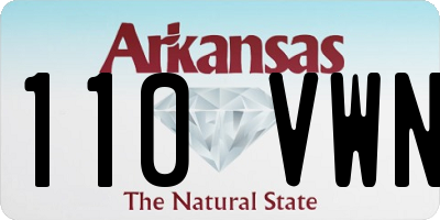 AR license plate 110VWN