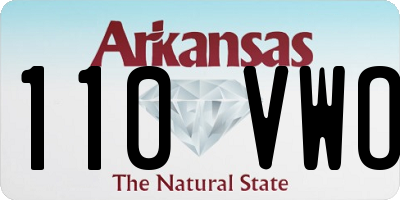 AR license plate 110VWO