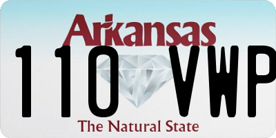 AR license plate 110VWP