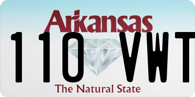 AR license plate 110VWT