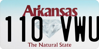 AR license plate 110VWU