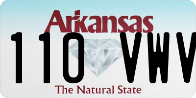 AR license plate 110VWV