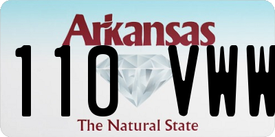 AR license plate 110VWW
