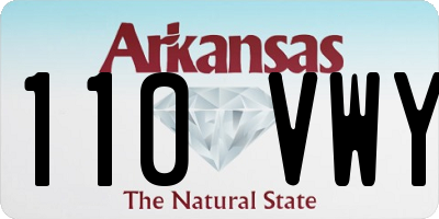 AR license plate 110VWY