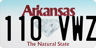 AR license plate 110VWZ