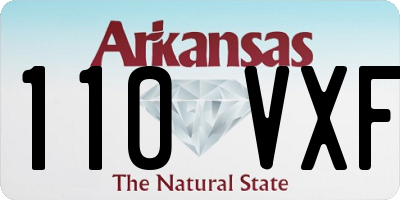 AR license plate 110VXF