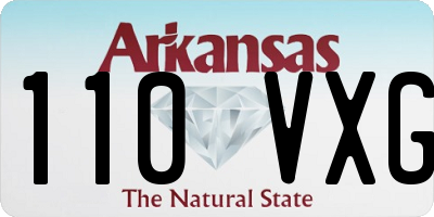AR license plate 110VXG