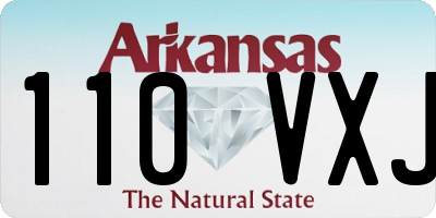 AR license plate 110VXJ