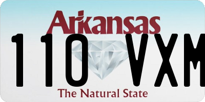 AR license plate 110VXM