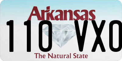 AR license plate 110VXO