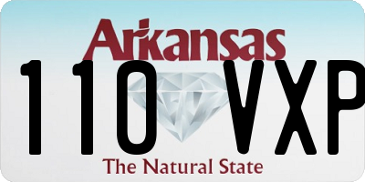 AR license plate 110VXP