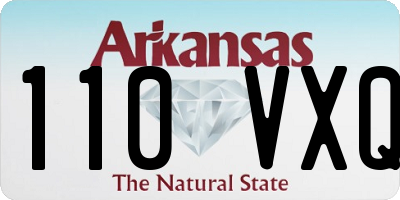 AR license plate 110VXQ