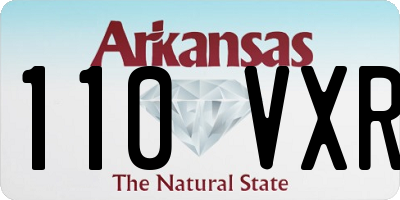 AR license plate 110VXR