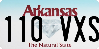AR license plate 110VXS