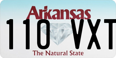 AR license plate 110VXT