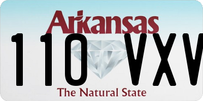 AR license plate 110VXV