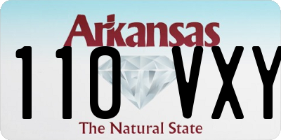 AR license plate 110VXY