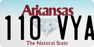 AR license plate 110VYA
