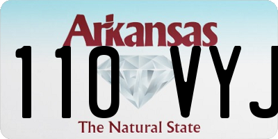 AR license plate 110VYJ