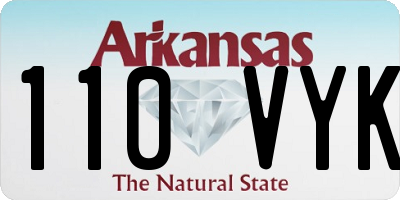 AR license plate 110VYK
