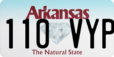 AR license plate 110VYP