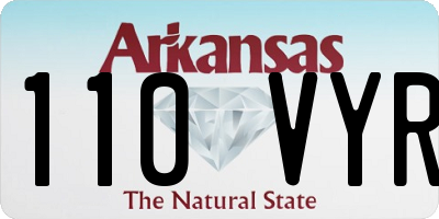 AR license plate 110VYR