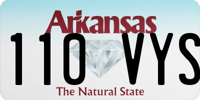 AR license plate 110VYS