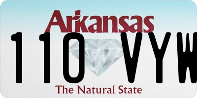 AR license plate 110VYW