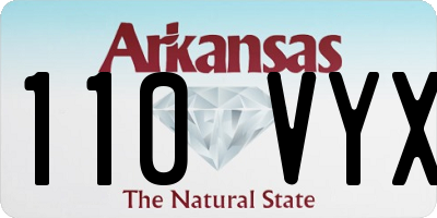 AR license plate 110VYX