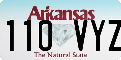 AR license plate 110VYZ