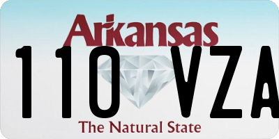 AR license plate 110VZA