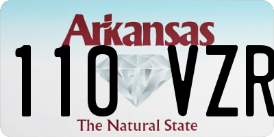 AR license plate 110VZR