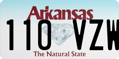 AR license plate 110VZW