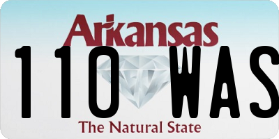 AR license plate 110WAS
