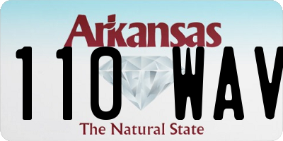 AR license plate 110WAV