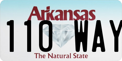 AR license plate 110WAY