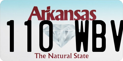 AR license plate 110WBV