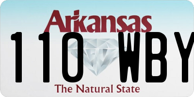 AR license plate 110WBY