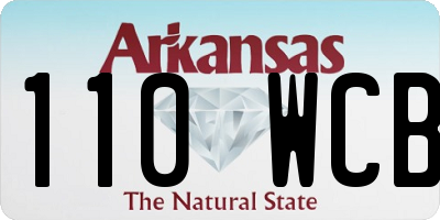 AR license plate 110WCB