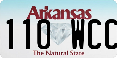 AR license plate 110WCC