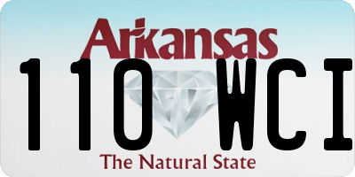 AR license plate 110WCI