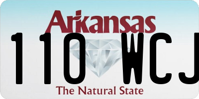AR license plate 110WCJ