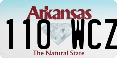 AR license plate 110WCZ