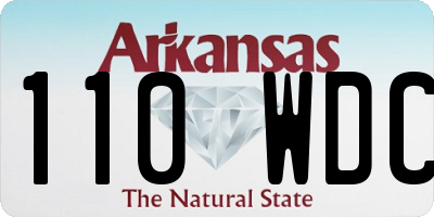 AR license plate 110WDC