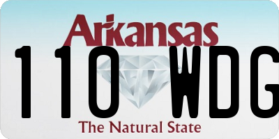 AR license plate 110WDG