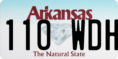 AR license plate 110WDH