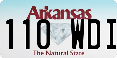AR license plate 110WDI