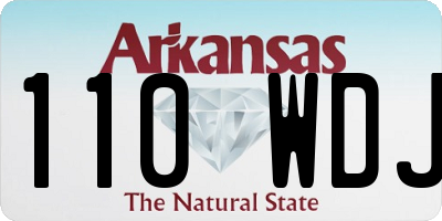 AR license plate 110WDJ