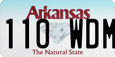 AR license plate 110WDM