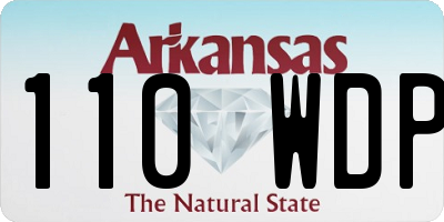 AR license plate 110WDP